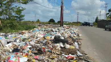 Avenida principal de La Puente convertida en vertedero