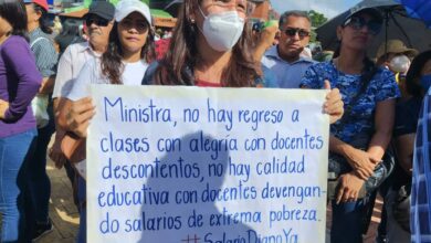 «Un maestro con hambre no puede dar clases»: docentes se sumaron a protesta nacional en Monagas