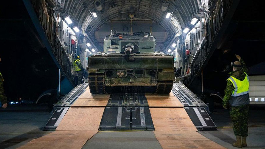 Alemania envió 18 tanques de combate a Ucrania