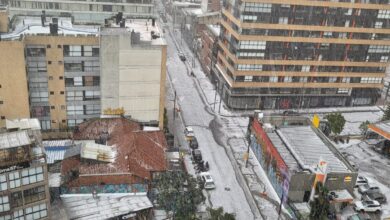 Así se vivió fuerte granizada en zonas de Bogotá