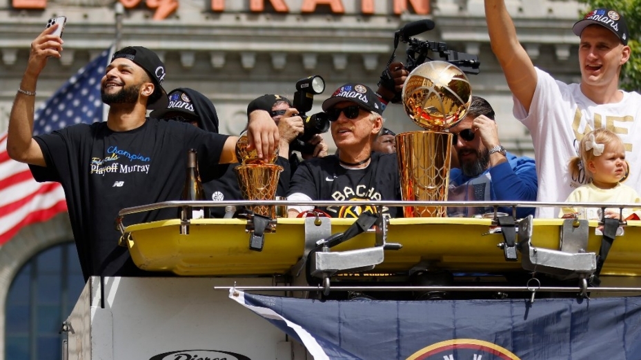 Los Nuggets celebran el título NBA