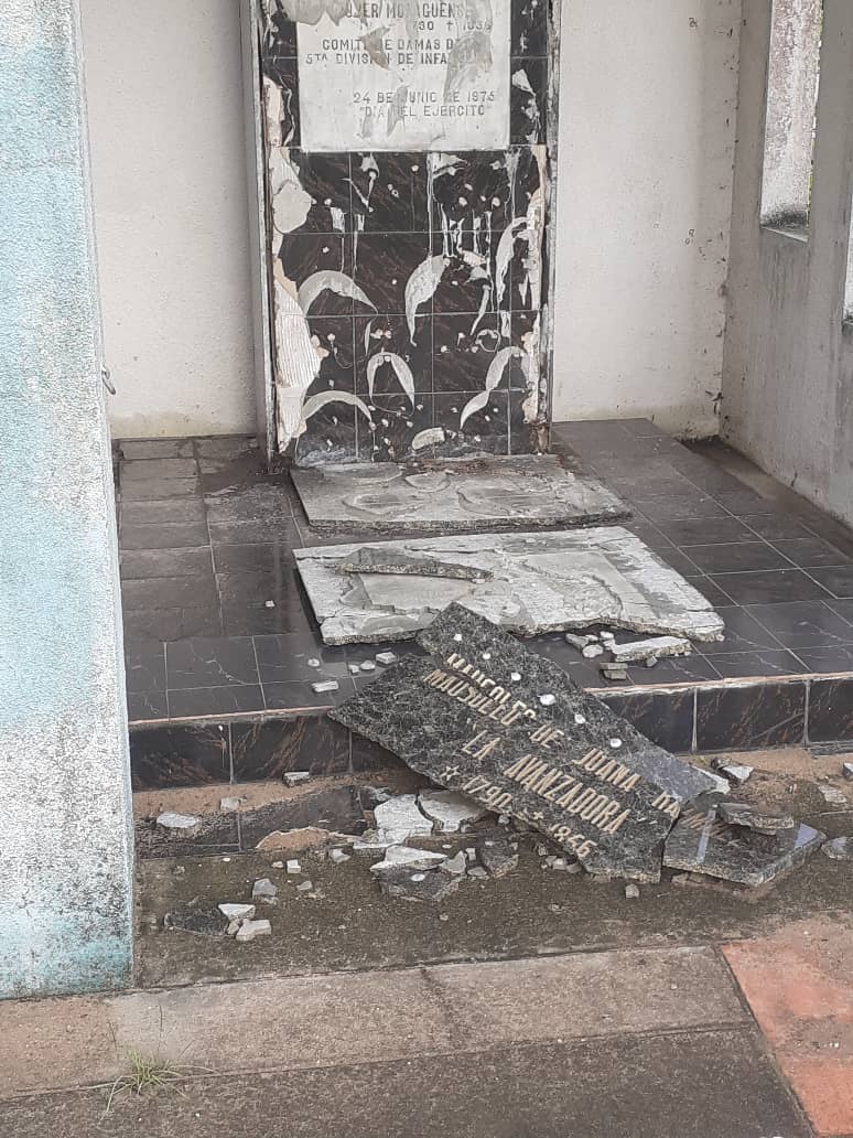 Destrozaron mausoleo de Juana "La Avanzadora" en Maturín