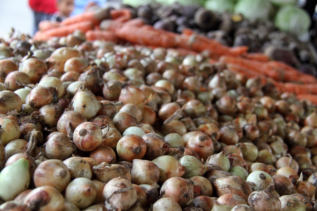 Reportan aumento de frutas y hortalizas en el mercado Los Bloques