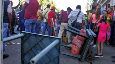 Desalojo de comerciantes