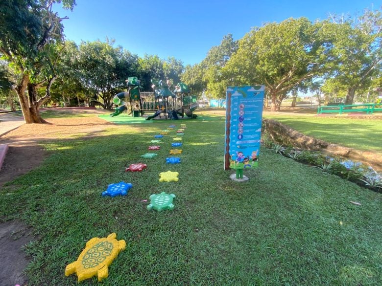 En aras de promover el desarrollo físico y biosicosocial de los niños y niñas del municipio Maturín, la alcaldesa Ana Fuentes instaló un novedoso parque ergonómico para el disfrute de los más pequeños