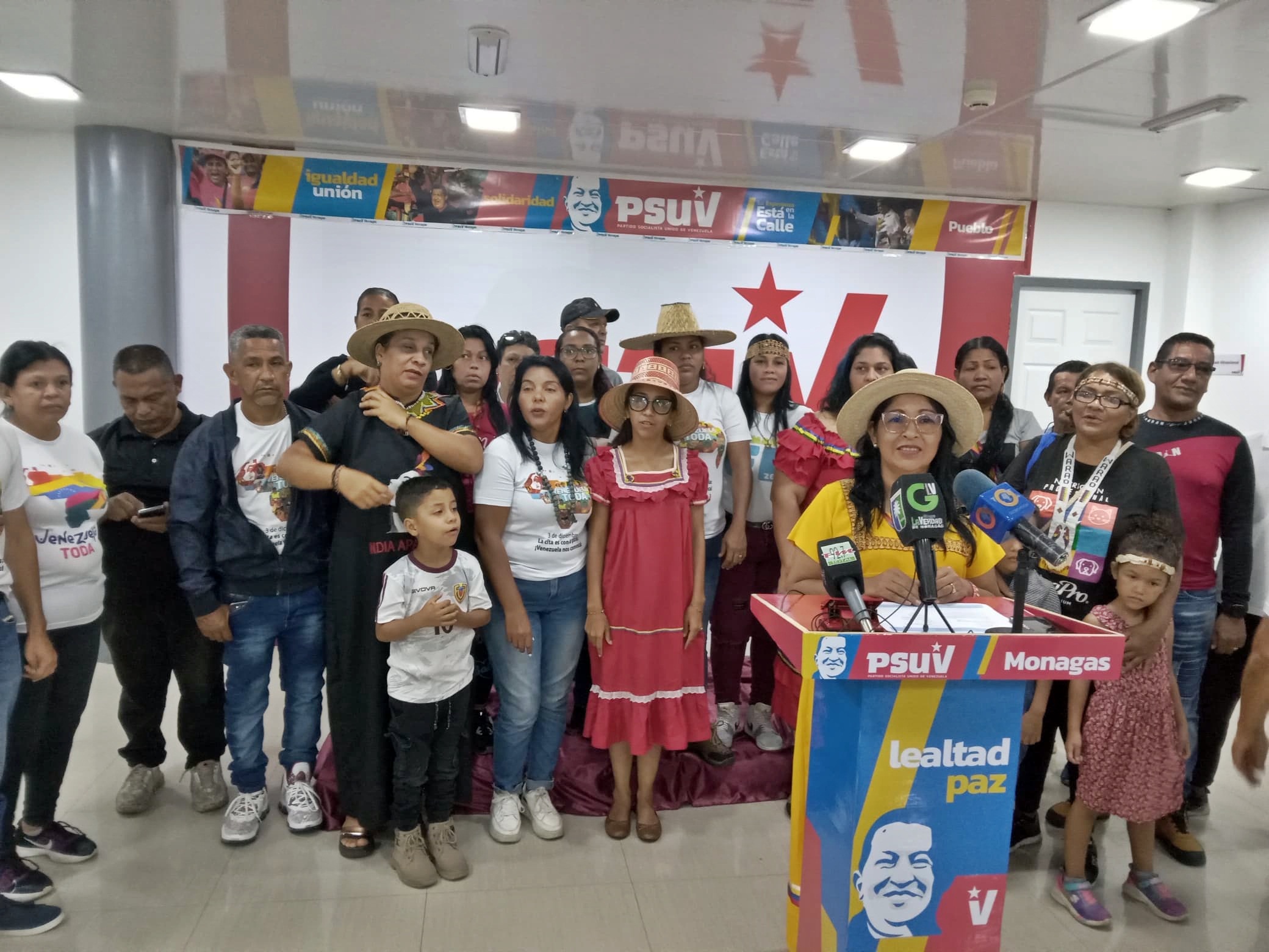 Etnias indígenas y personas con discapacidad en Monagas respaldan la reelección de Maduro