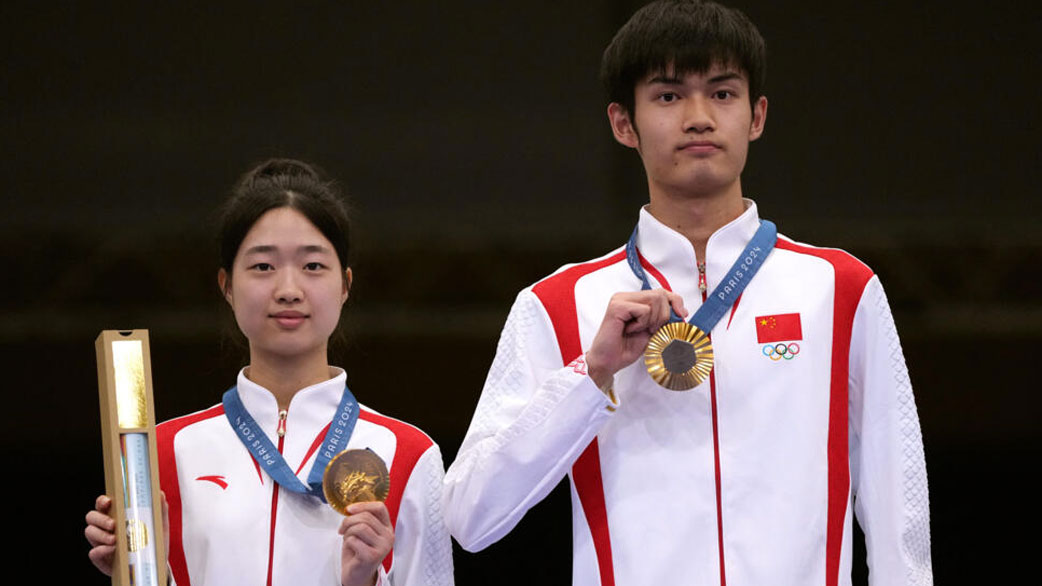 China derrotó a Corea del Sur (16-12) en la final de tiro con carabina desde 10 metros en categoría mixta