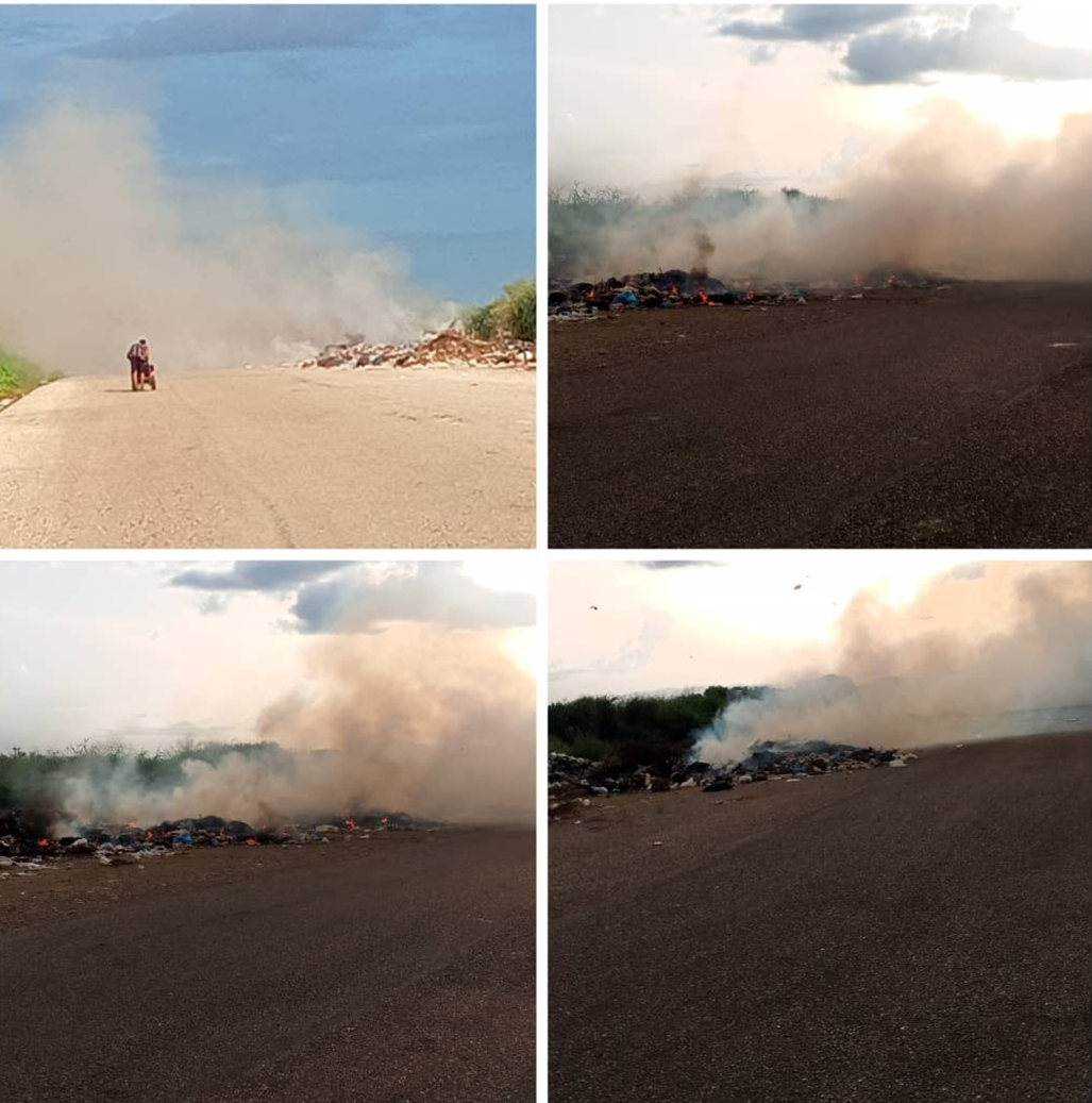 Abandono de vertedero de basura en Cedeño pone en riesgo a familias de dos sectores