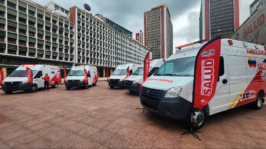 Ministerio de Salud recibió donación de ambulancias por Convenio Rusia-Venezuela