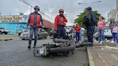 Reportan accidente de moto en la avenida Bicentenario de Maturín