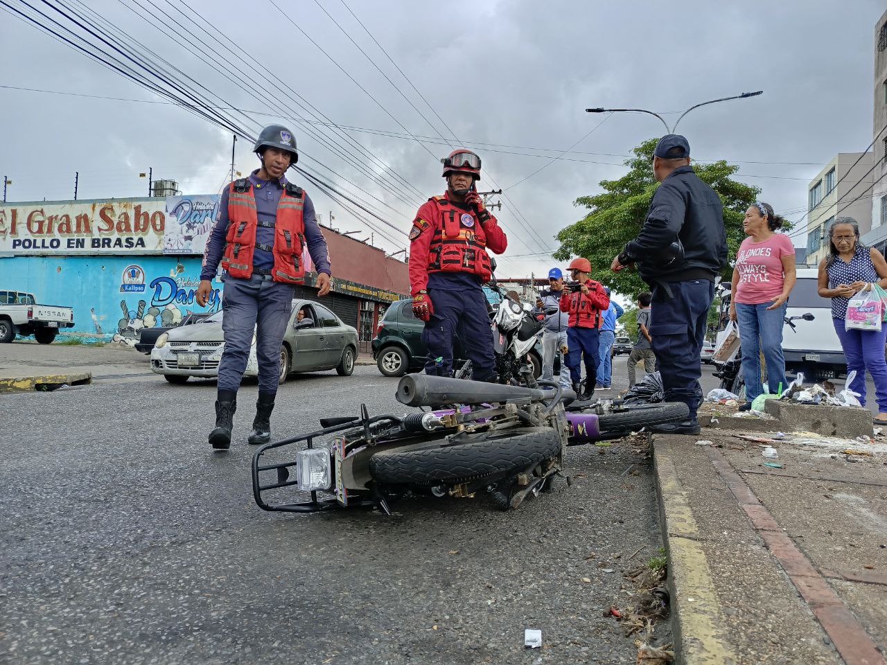 Reportan accidente de moto en la avenida Bicentenario de Maturín