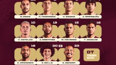 Este es el once de "Bocha" para el encuentro de Venezuela contra Uruguay