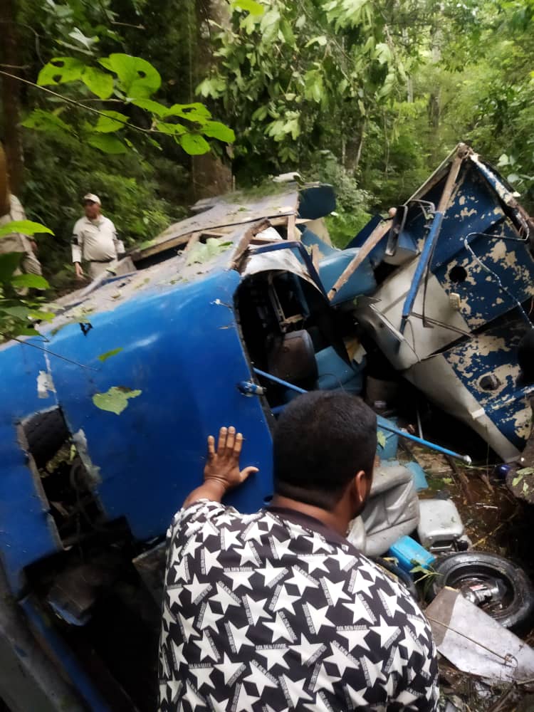 Cinco muertos deja vuelco de autobús en el municipio Caripe