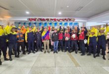 Este grupo de bomberos relevará a 60 funcionarios venezolanos que viajaron el pasado 12 de septiembre