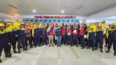 Este grupo de bomberos relevará a 60 funcionarios venezolanos que viajaron el pasado 12 de septiembre