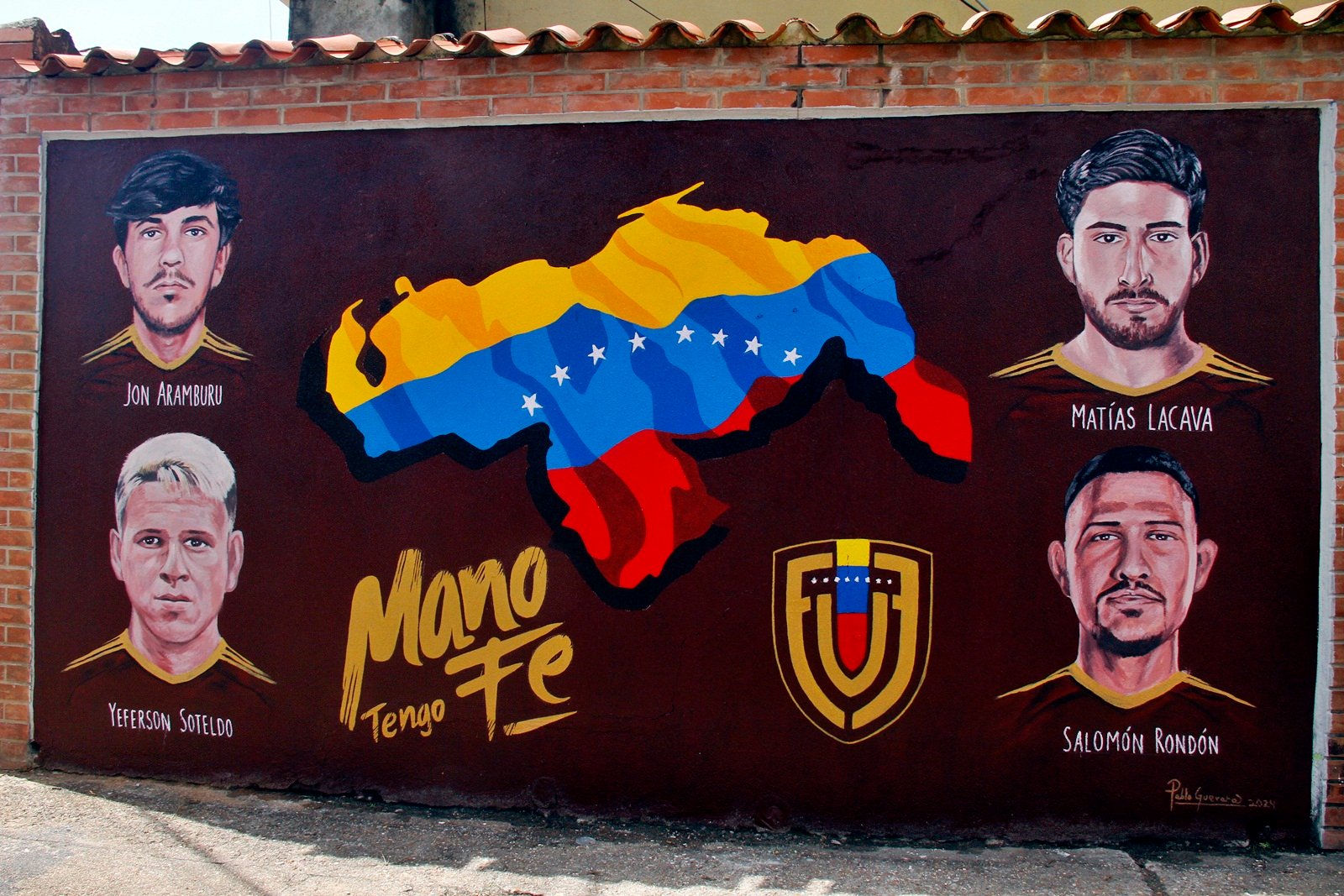 Maturín rinde homenaje a La Vinotinto con un emblemático mural