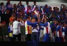 El presidente Nicolás Maduro acompañó el acto de inauguración de la justas deportivas nacionales