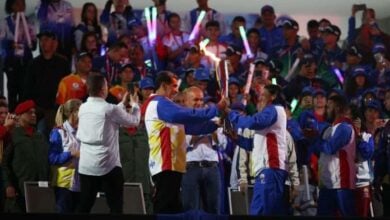 El presidente Nicolás Maduro acompañó el acto de inauguración de la justas deportivas nacionales