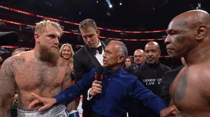 Jake Paul vence a Mike Tyson en el combate de las generaciones