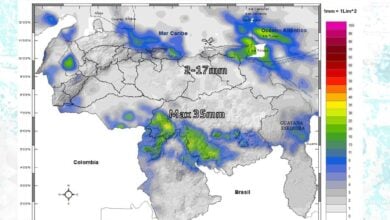 En horas de la tarde y noche se espera la formación de células convectivas de rápida evolución, acompañadas de precipitaciones de intensidad variable