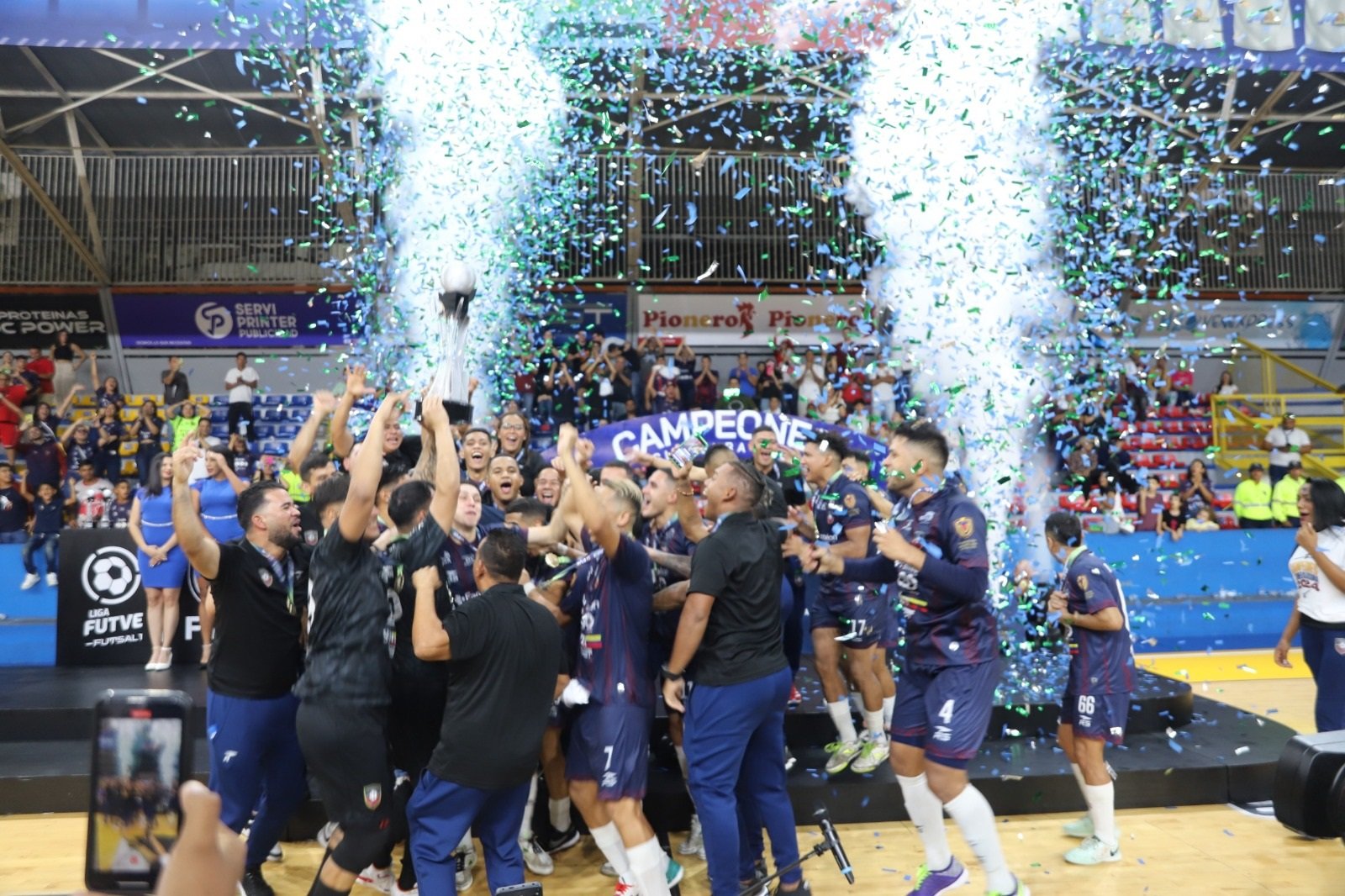 Monagas Futsal a un paso de la Copa Libertadores al coronarse campeón en la Liga Futve Futsal 1