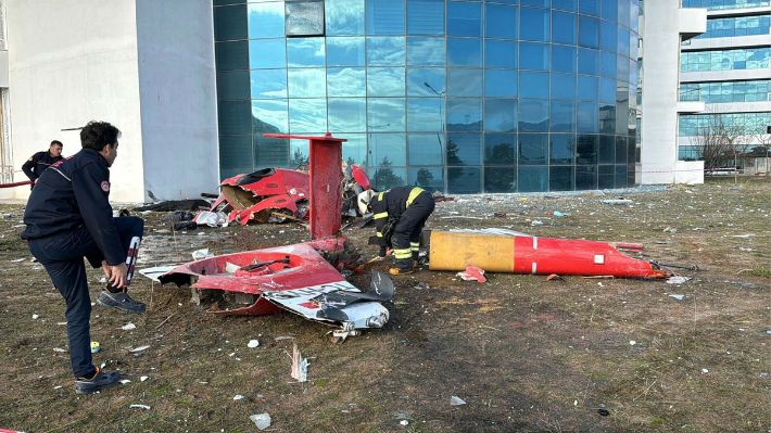 Choque de un helicóptero contra un hospital deja cuatro fallecidos en Turquía