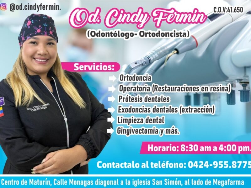 ODONTÓLOGA CINDY FERMÍN