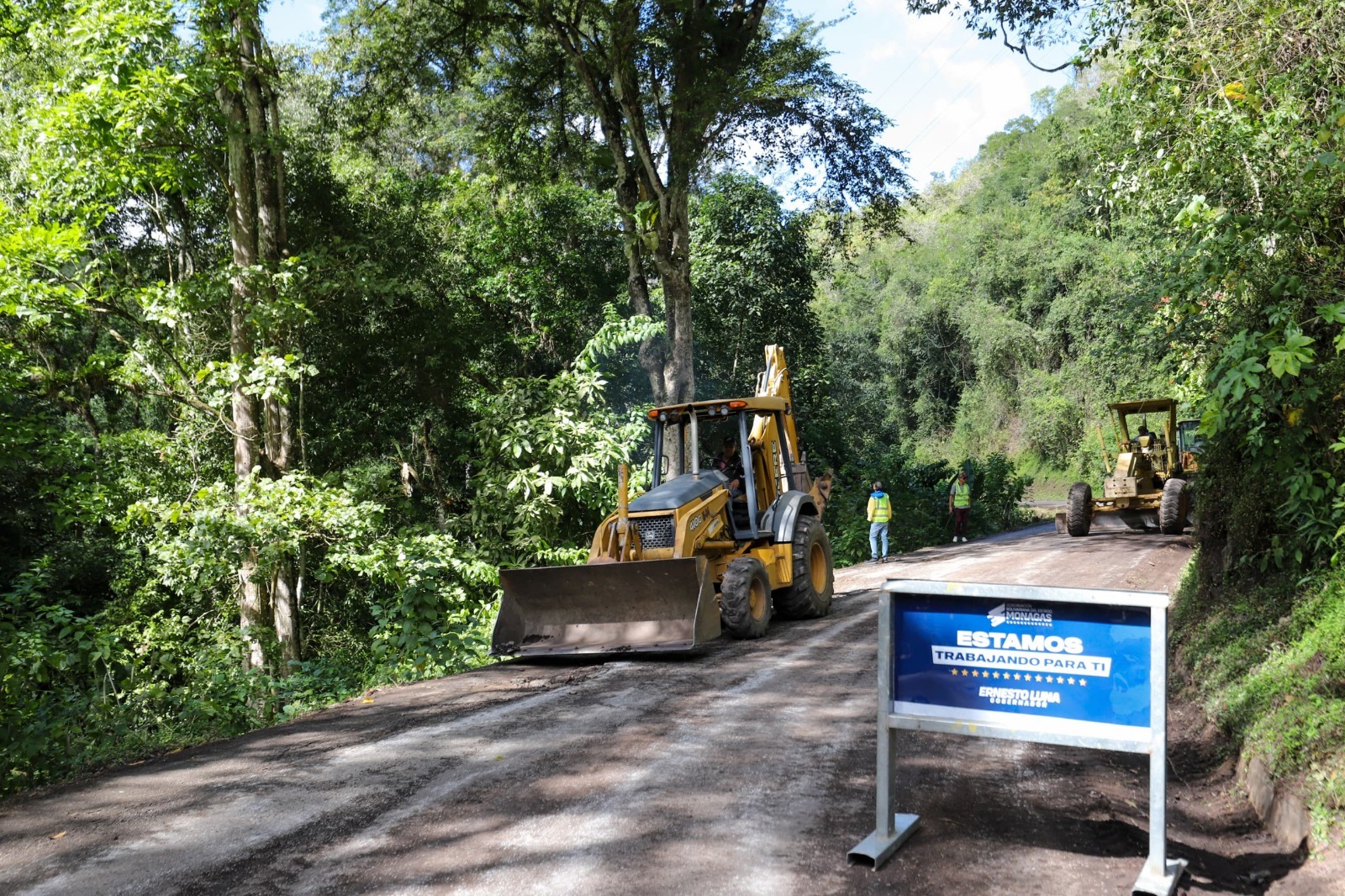 Inician asfaltado hacia la vía Caripe: ampliarán la carretera