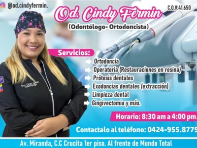ODONTÓLOGA CINDY FERMÍN