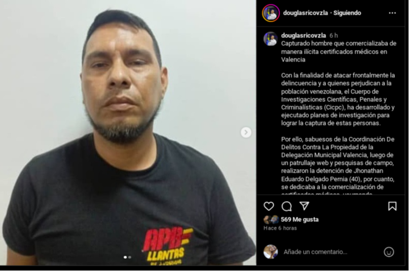 Detenido hombre por comercializar certificados médicos falsos