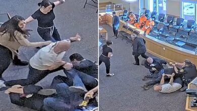 amiliares de joven asesinada golpean al acusado en pleno juicio