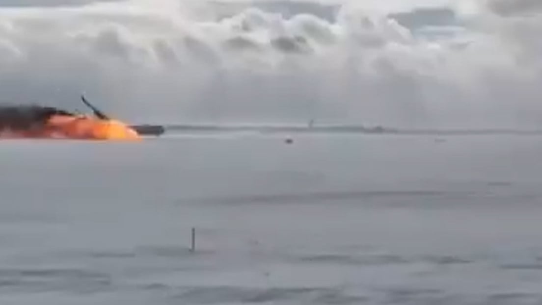 VIDEO: Captan con exactitud el accidente del avión que se incendió y se volcó en Toronto