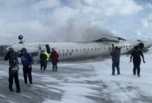 Un avión de pasajeros se estrelló al intentar aterrizar en un aeropuerto de Canadá