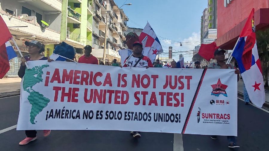 "No aceptamos presiones": Panameños protestan por la visita de Marco Rubio