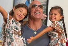 Dwayne Johnson y sus hijas se viralizan en TikTok con el trend “Wait”