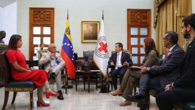 Jorge Rodríguez se reunió con el presidente de la Cruz Roja