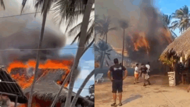 Hotel Hesperia "Playa El Agua" informó que incendio registrado en una de sus churuatas no causó lesionados