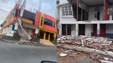 (+Video) Sismo en las costa de Ecuador causa destrozos