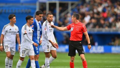 Mbappé se fue expulsado por una patada criminal por La Liga