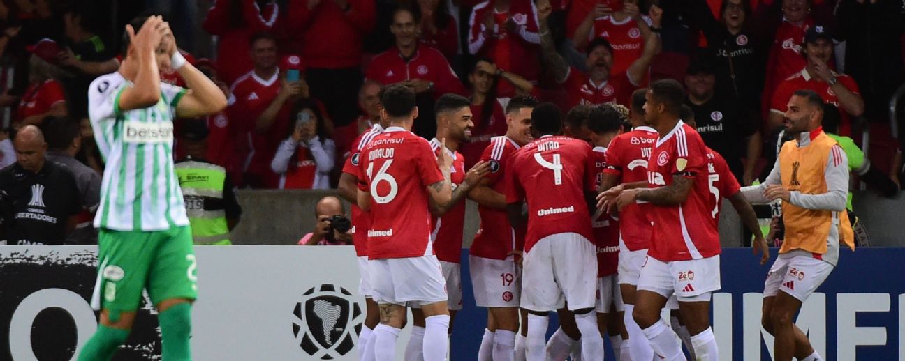 Atlético Nacional fue goleado por Internacional en la Libertadores