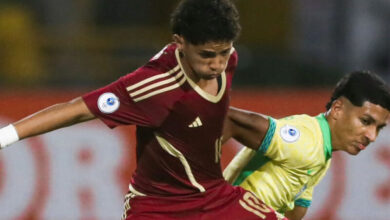 La Vinotinto Sub-17 cayó ante Brasil sobre el final del partido