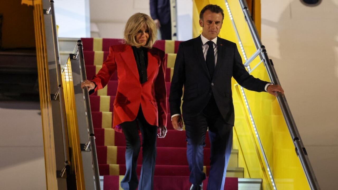 Macron recibe un bofetón de su mujer en pleno viaje oficial a Vietnam