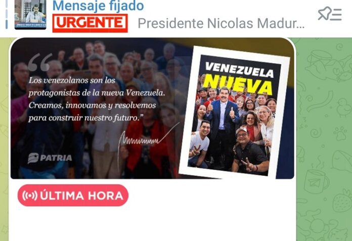 Pagan bono «Venezuela Nueva» a través de la Plataforma Patria
