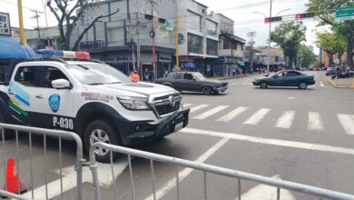 Tranca avenida Bolívar con Juncal por cierre de campaña electoral