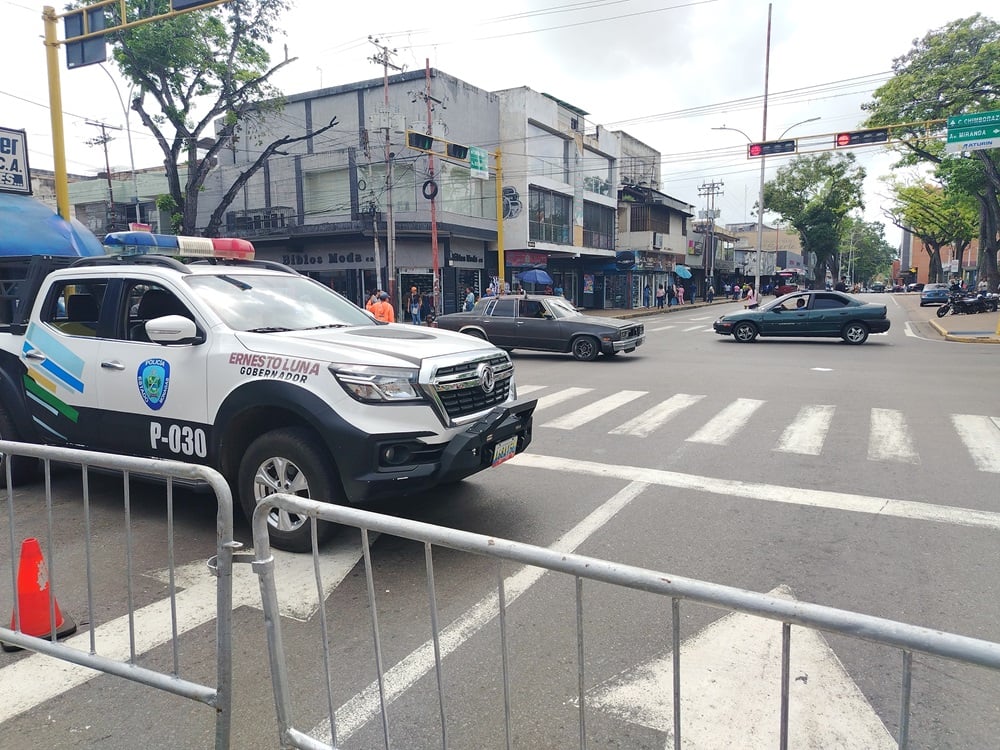 Tranca avenida Bolívar con Juncal por cierre de campaña electoral