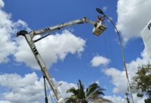 Restituyen alumbrado público en la avenida Alirio Ugarte Pelayo