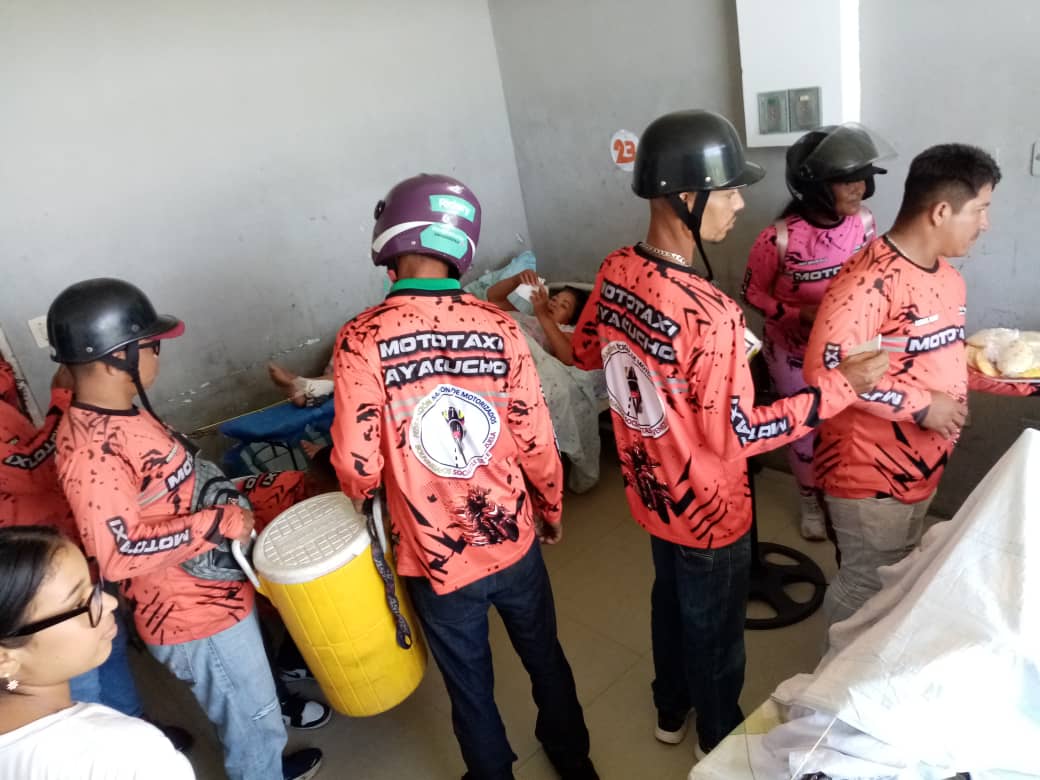 Federación Nacional Bolivariana de Motorizados por Monagas realiza labor social en el HUMNT