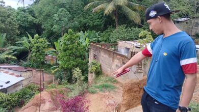 Más de 20 familias en riego por el socavamiento del terrenos de sus viviendas en Palo Negro