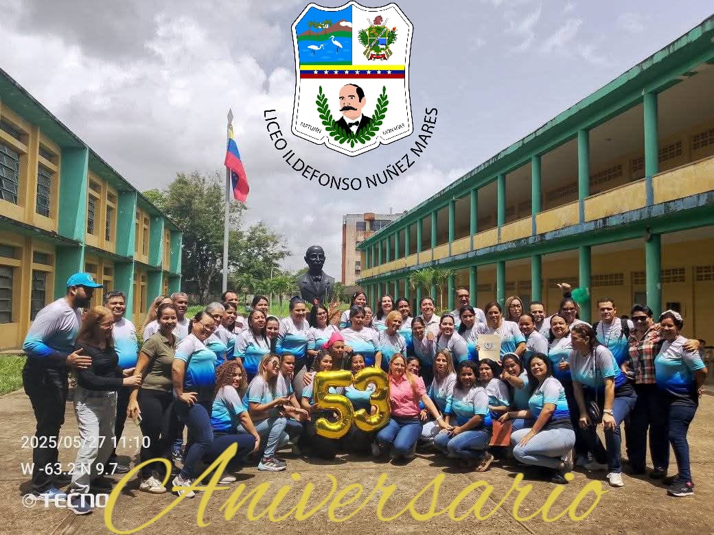Con diversas actividades Liceo Ildefonso Núñez Mares celebró su 53 aniversario