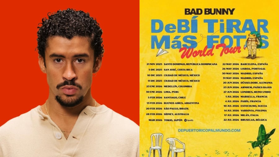Bad Bunny anuncia su gira mundial "Debí tirar más fotos"